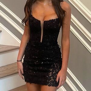 Sherri Hill 55104 , Black short dress for Prom or any special occasion